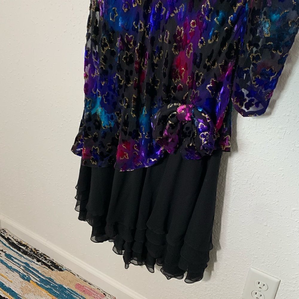 Judy Hornby 1980s multi color formal silk blend - Picture 8 of 10